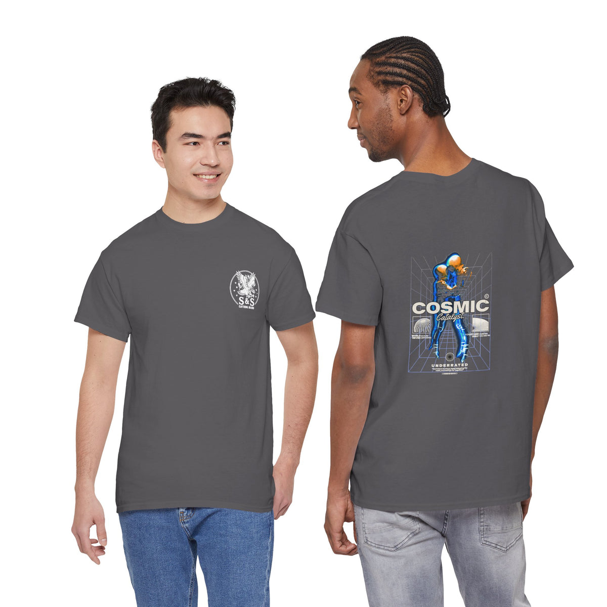 Cosmic Catalyst T-Shirt — Futuristic Sci-Fi Graphic Tee
