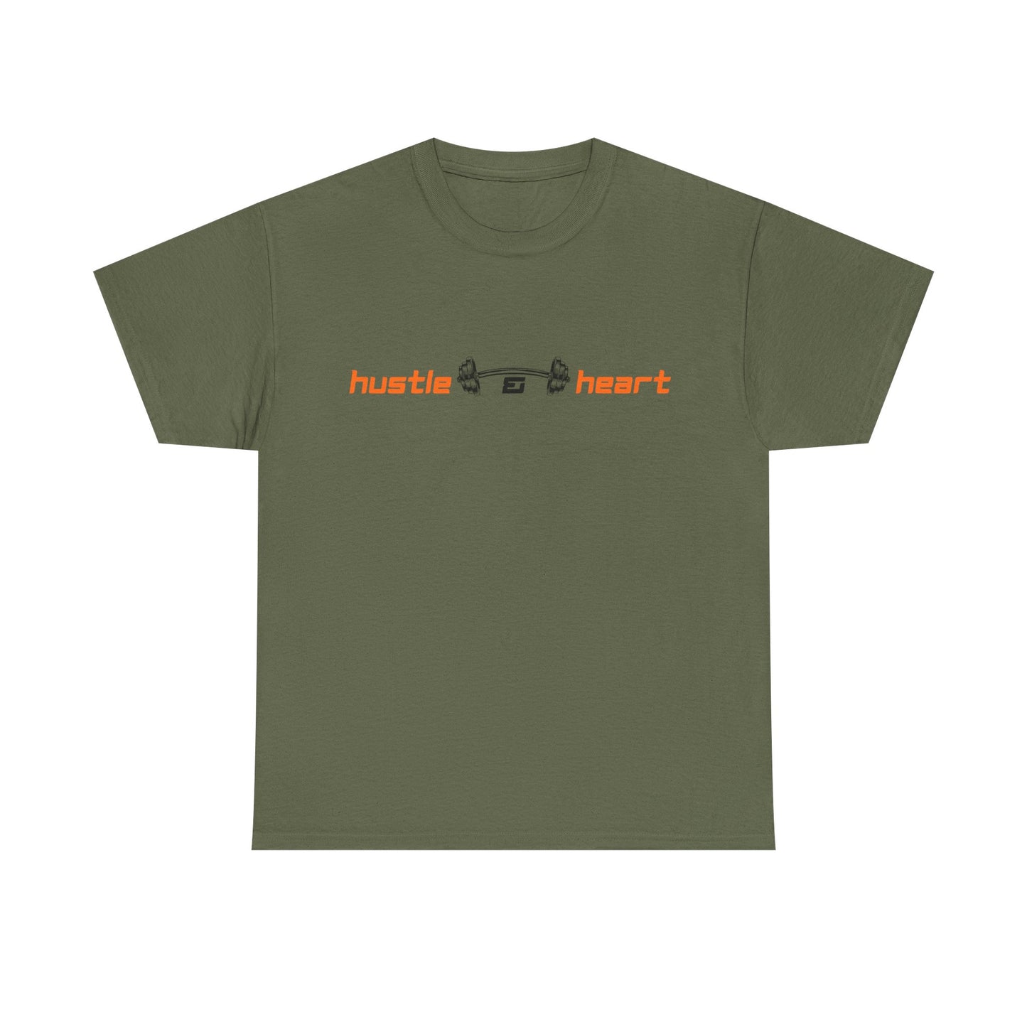 Hustle Heart Graphic Tee — Minimal Motivational T-Shirt