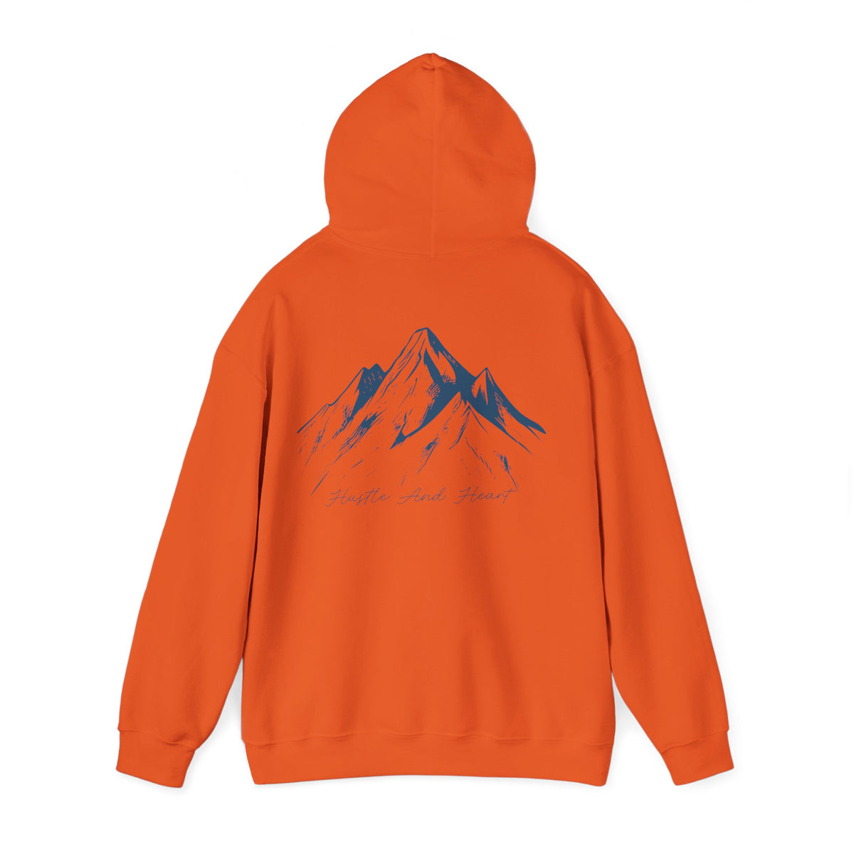 Mountain Sketch Hoodie — "My Home, Wild Heart" Minimal Nature Pullover