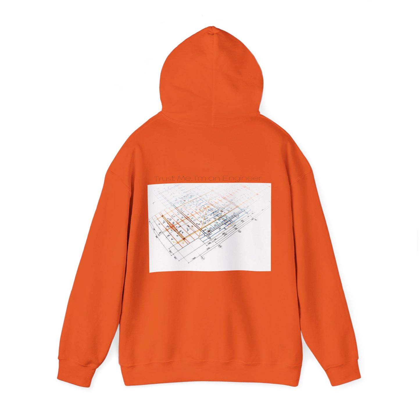 Abstract Grid Hoodie — Geometric Back Print