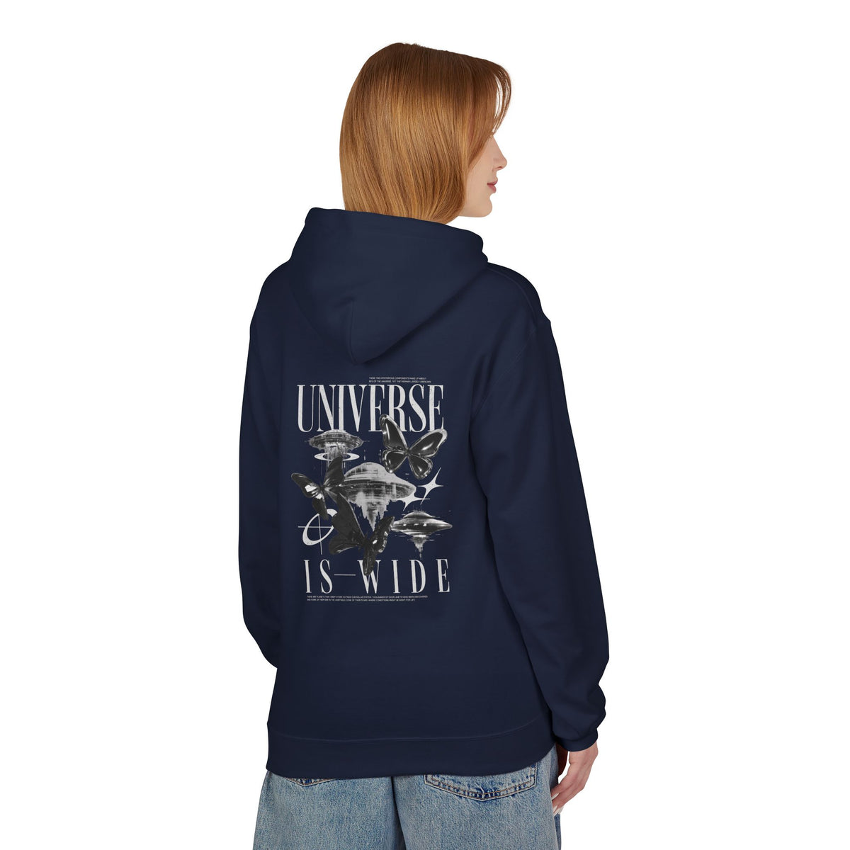 Universe Is Wide Graphic Hoodie — Space Exploration