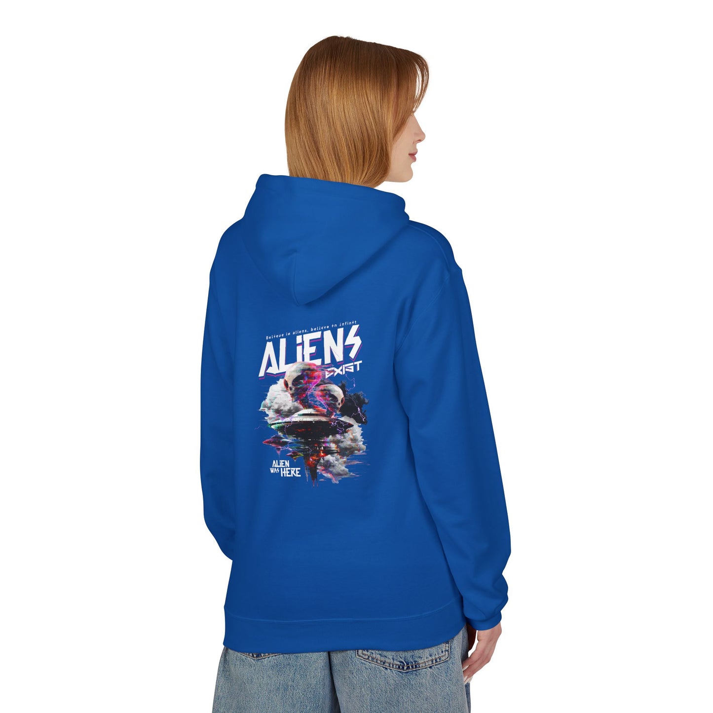 Aliens Exist Graphic Hoodie — Sci-Fi Alien Streetwear