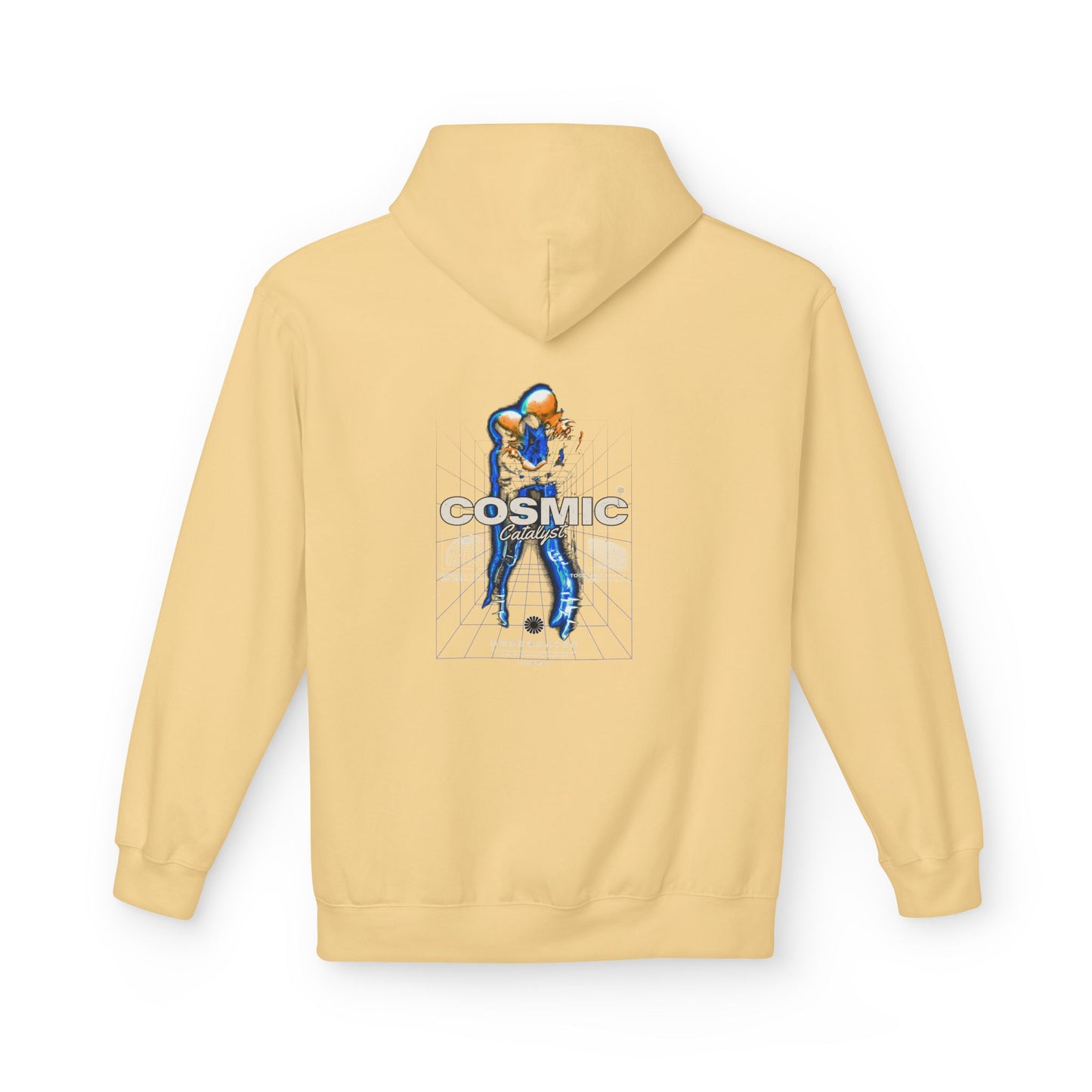 Cosmic Catalyst Graphic Hoodie — Futuristic Sci-Fi