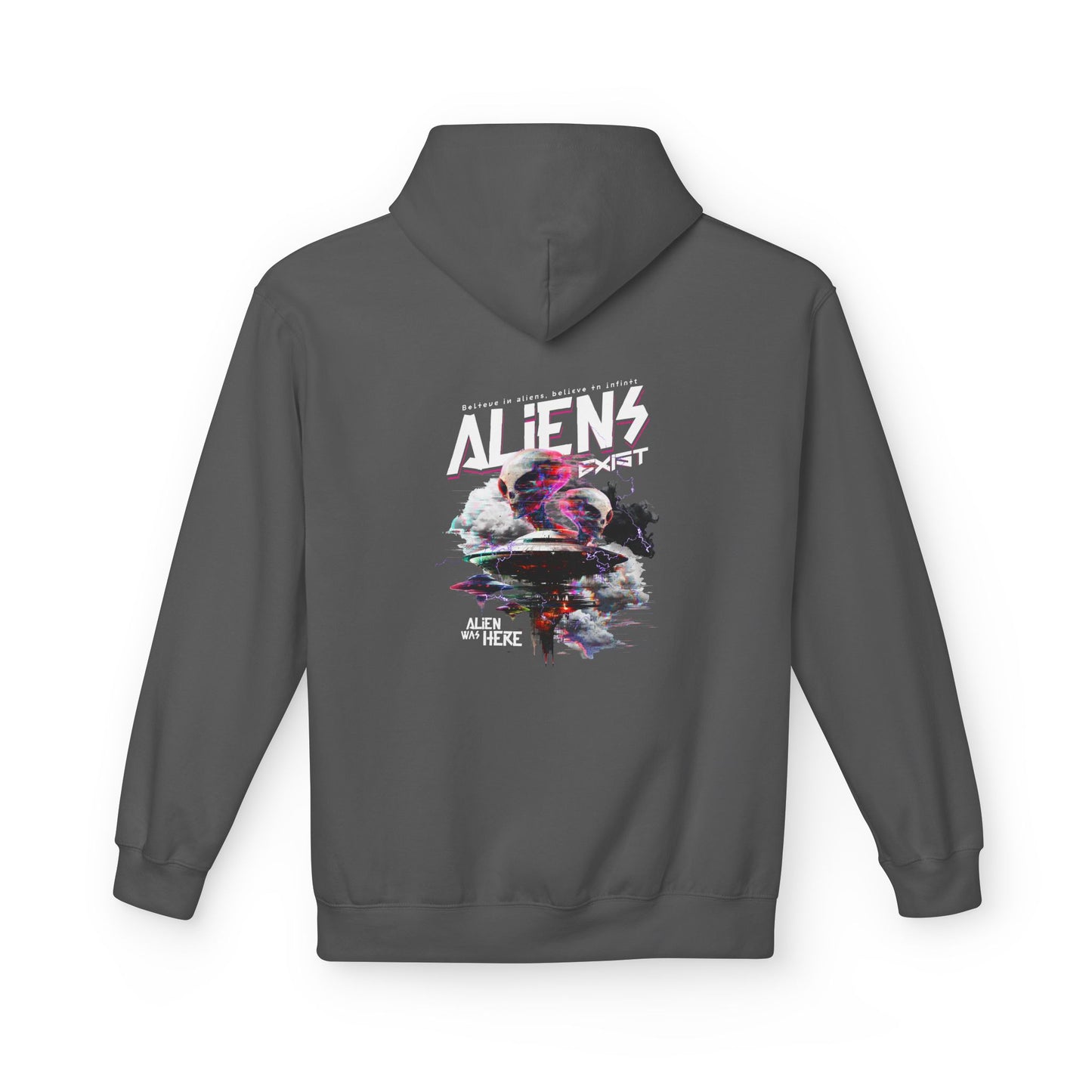 Aliens Exist Graphic Hoodie — Sci-Fi Alien Streetwear