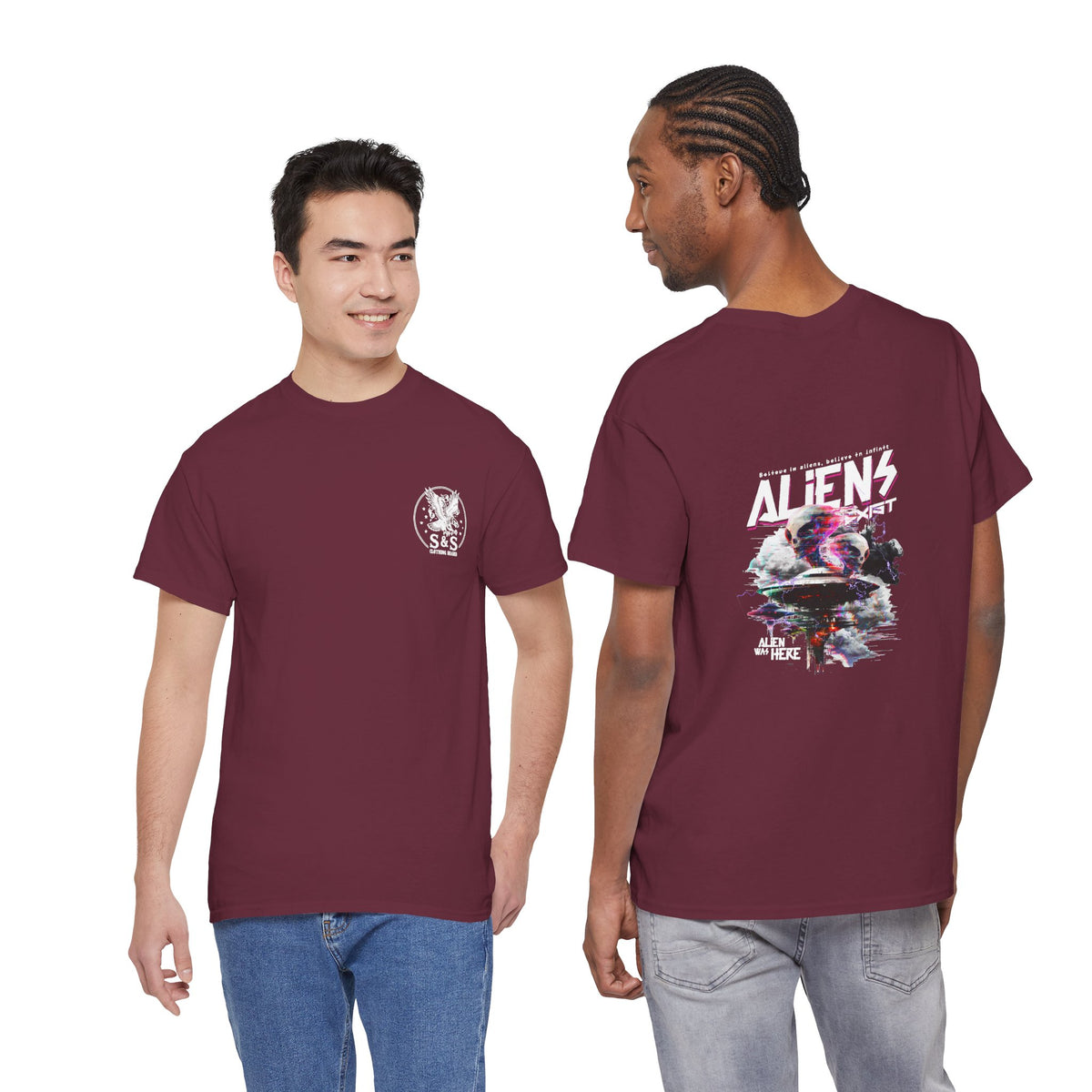 Aliens Exist T-Shirt — Sci-Fi Alien Graphic Streetwear Tee