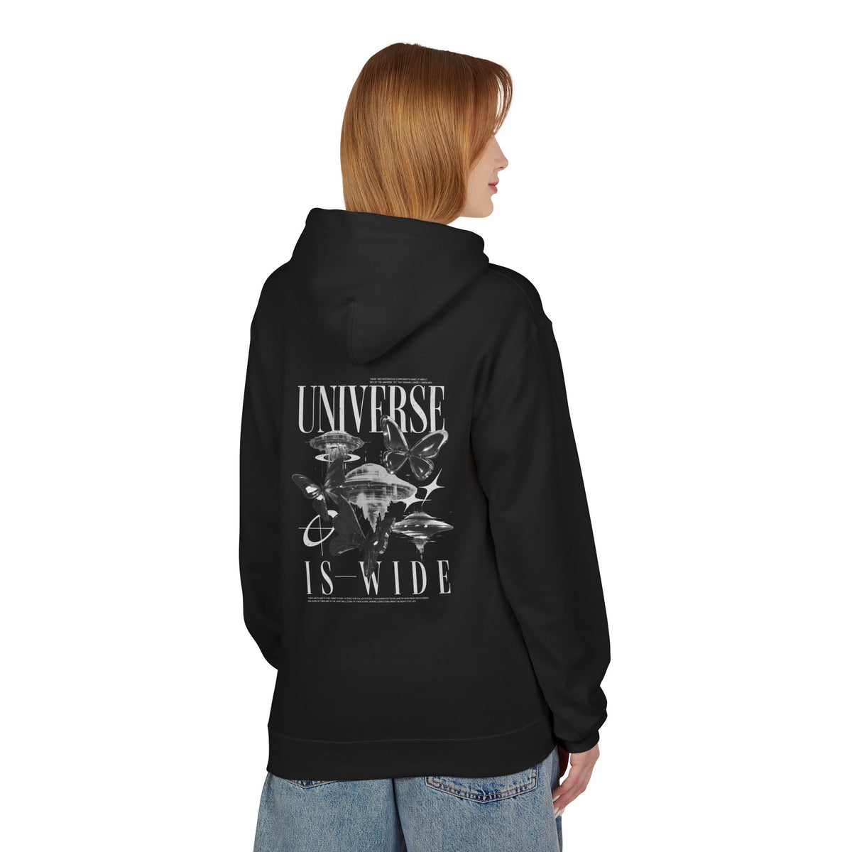 Universe Is Wide Graphic Hoodie — Space Exploration