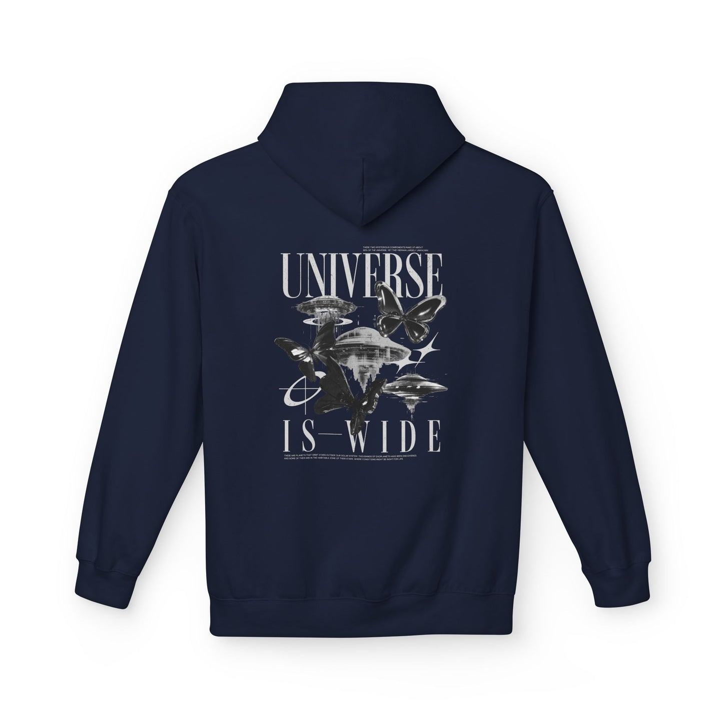 Universe Is Wide Graphic Hoodie — Space Exploration