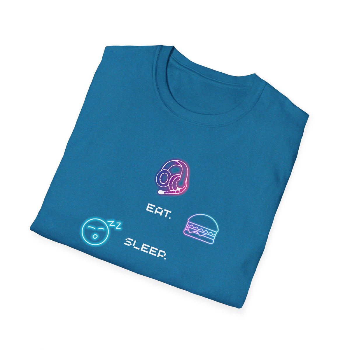 Pastel Gaming Icons T-Shirt — Cute Vaporwave Controller & Skull Tee
