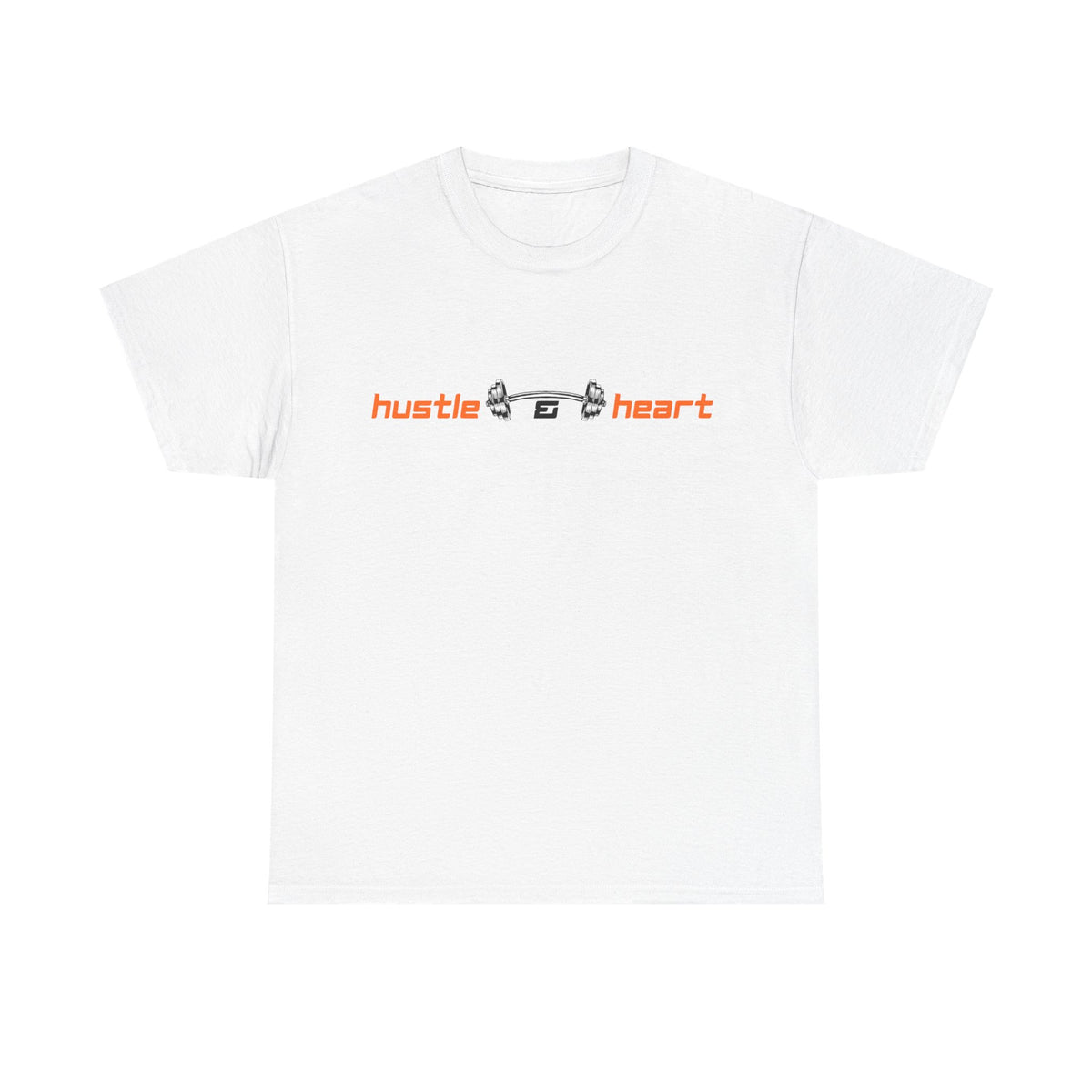 Hustle Heart Graphic Tee — Minimal Motivational T-Shirt