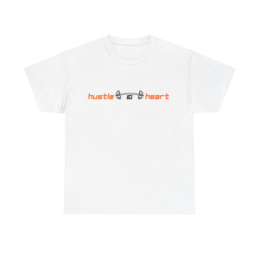 Hustle Heart Graphic Tee — Minimal Motivational T-Shirt
