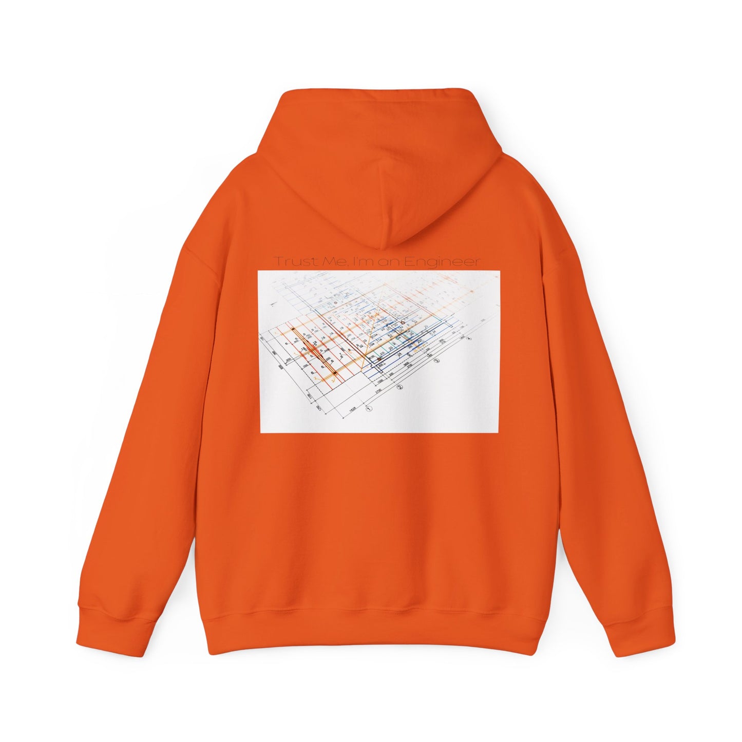 Abstract Grid Hoodie — Geometric Back Print