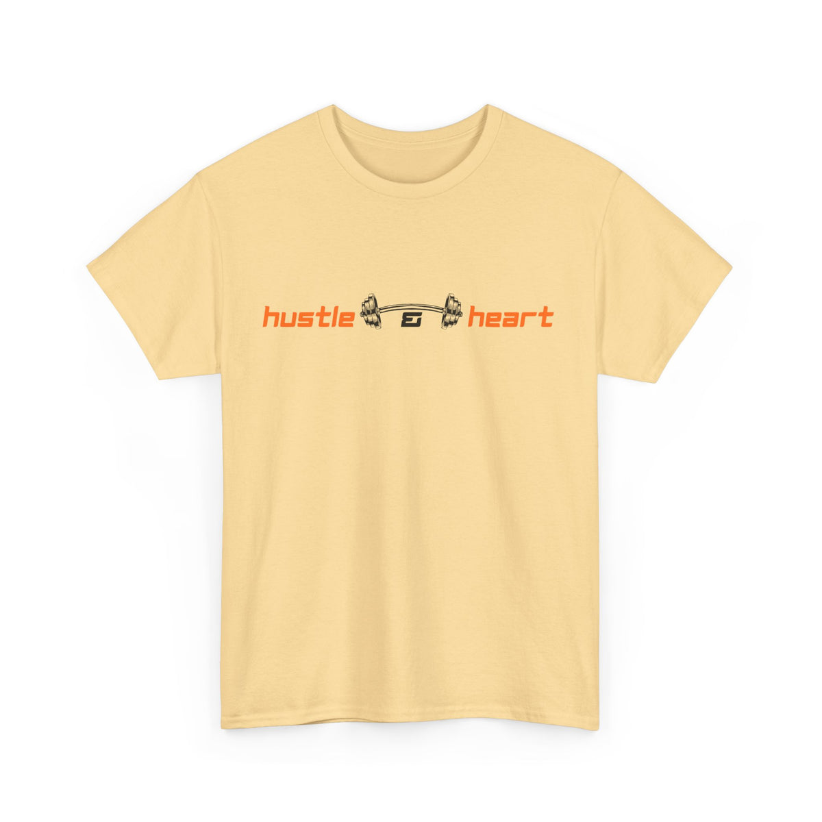 Hustle Heart Graphic Tee — Minimal Motivational T-Shirt