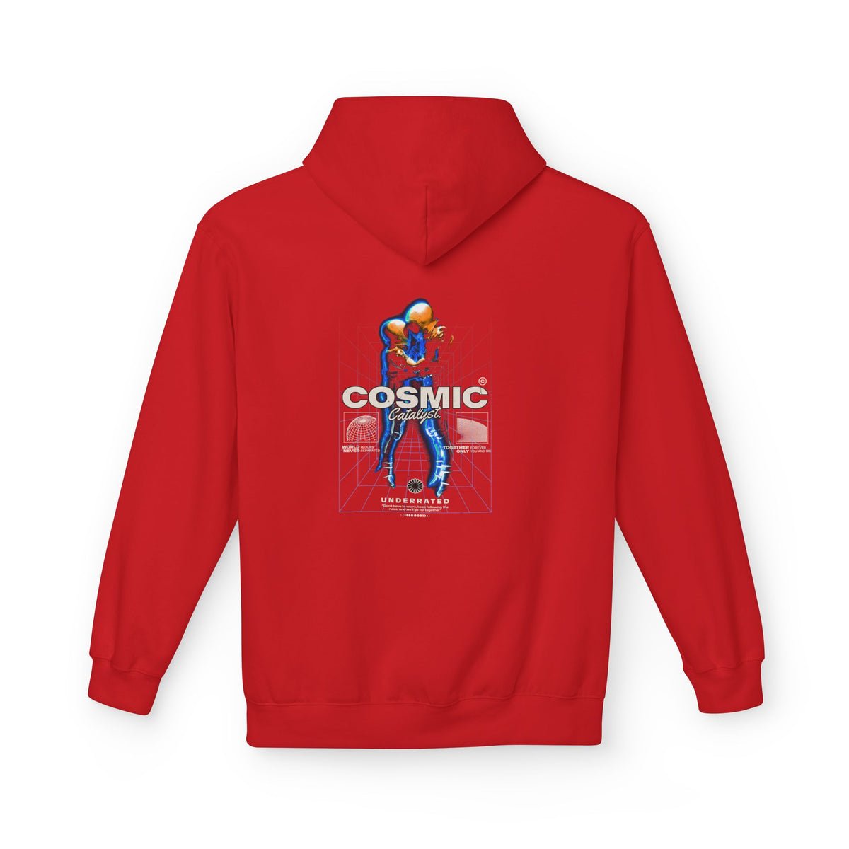 Cosmic Catalyst Graphic Hoodie — Futuristic Sci-Fi