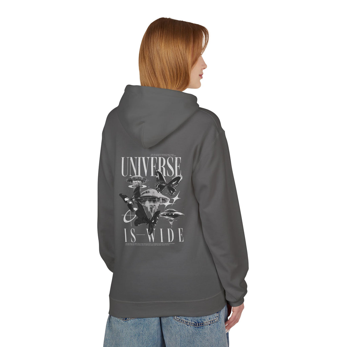 Universe Is Wide Graphic Hoodie — Space Exploration