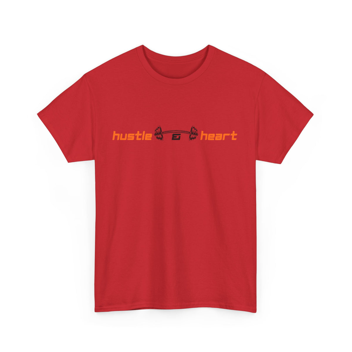 Hustle Heart Graphic Tee — Minimal Motivational T-Shirt