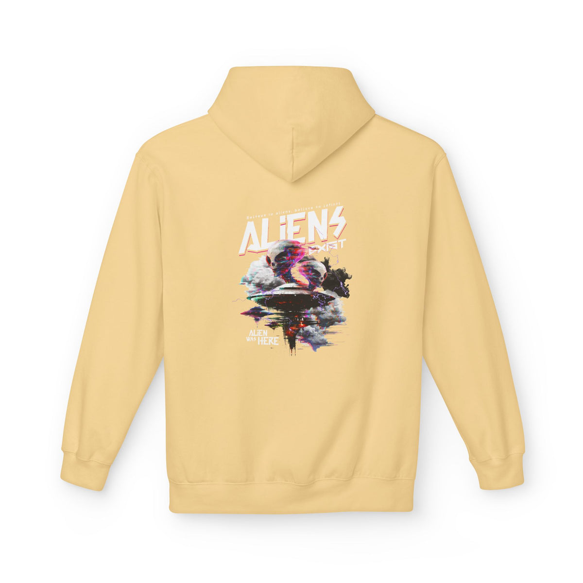 Aliens Exist Graphic Hoodie — Sci-Fi Alien Streetwear