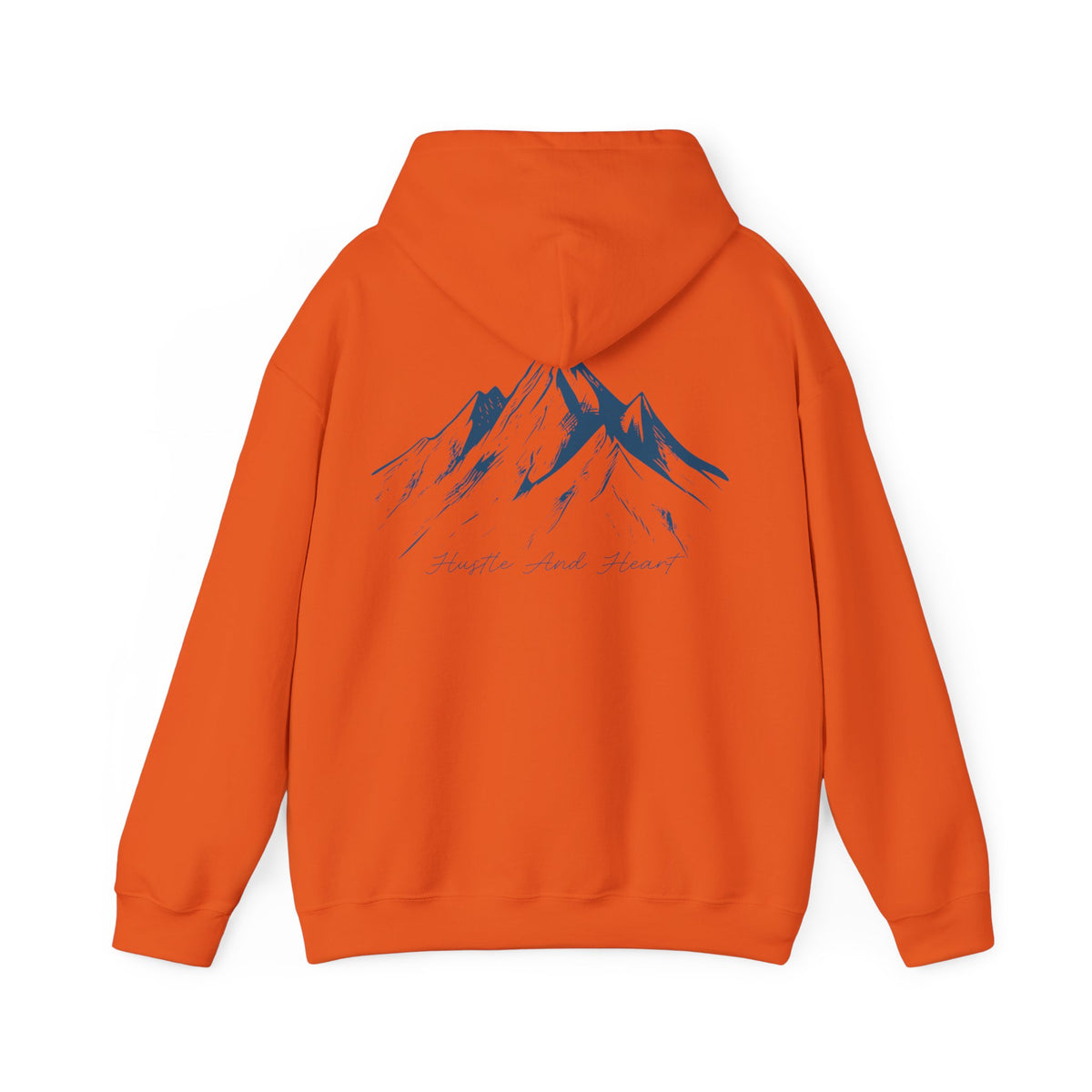 Mountain Sketch Hoodie — "My Home, Wild Heart" Minimal Nature Pullover
