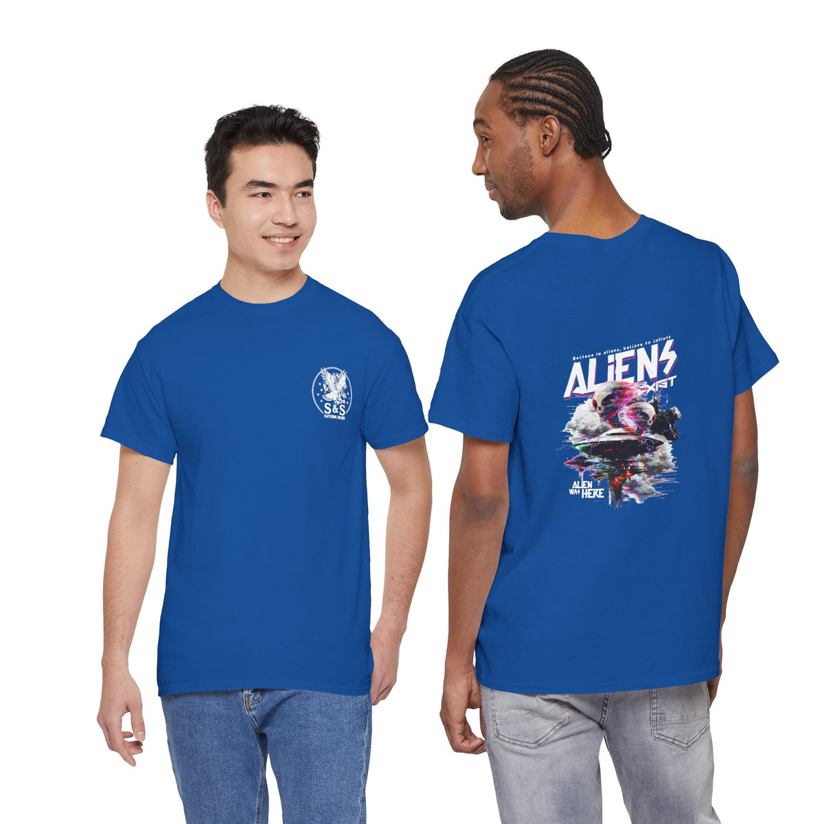 Aliens Exist T-Shirt — Sci-Fi Alien Graphic Streetwear Tee