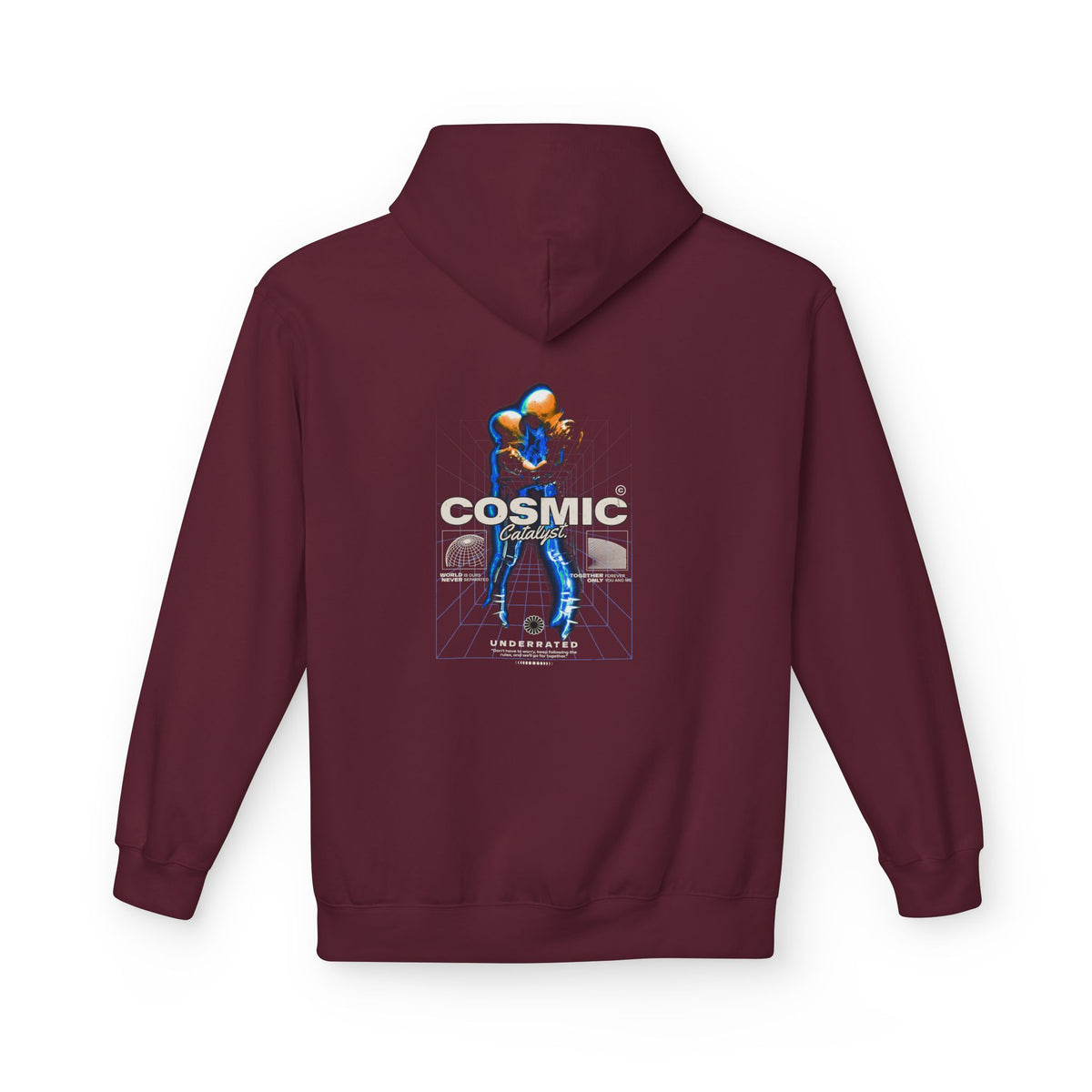 Cosmic Catalyst Graphic Hoodie — Futuristic Sci-Fi