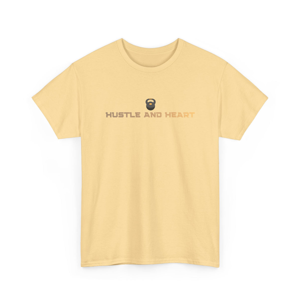 Hustle and Heart Tee — Minimal Motivational Graphic T-Shirt