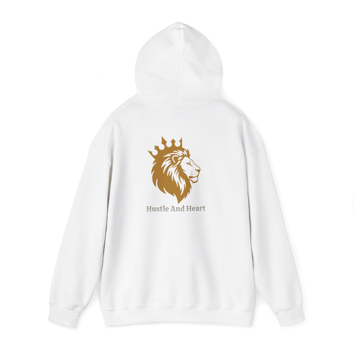 Lion Crown Hoodie — "Hustle And Heart" Graphic Pullover