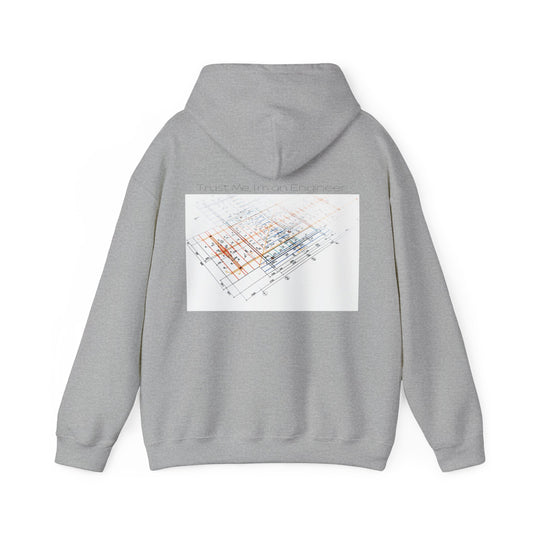 Abstract Grid Hoodie — Geometric Back Print
