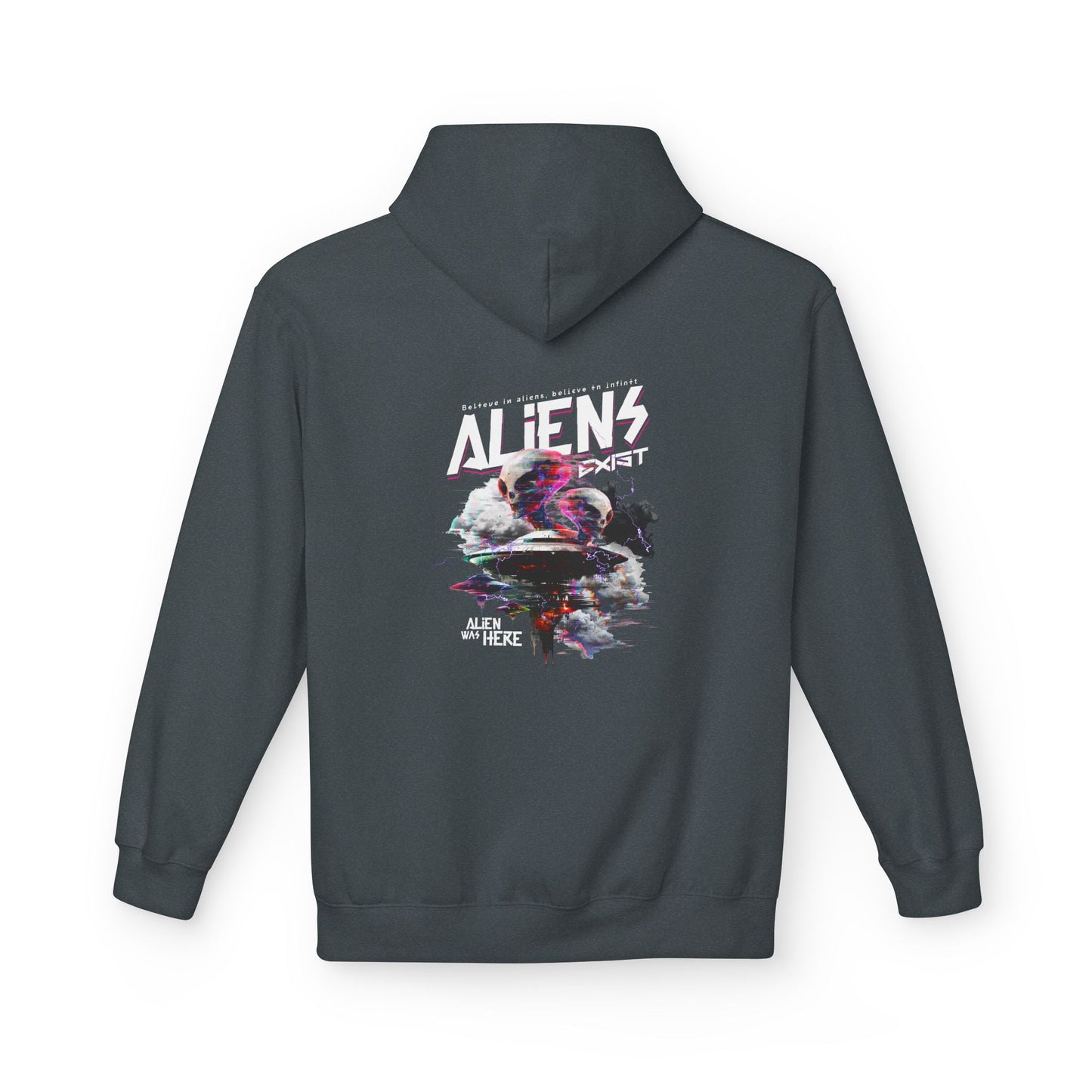 Aliens Exist Graphic Hoodie — Sci-Fi Alien Streetwear