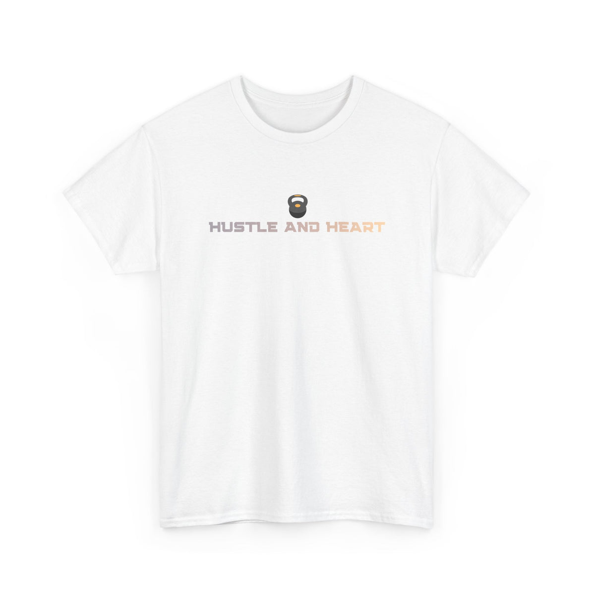 Hustle and Heart Tee — Minimal Motivational Graphic T-Shirt
