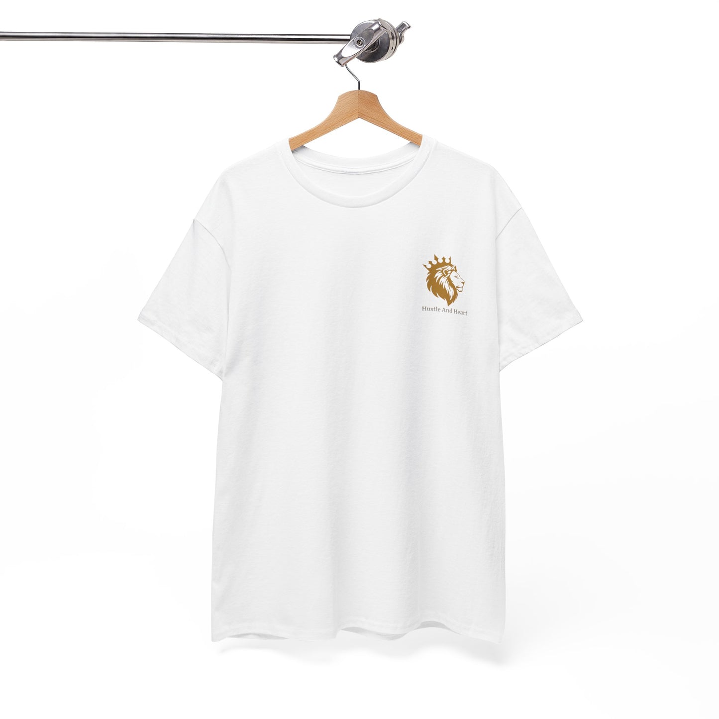 T-Shirt — Minimal Golden Deer Chest Logo Tee