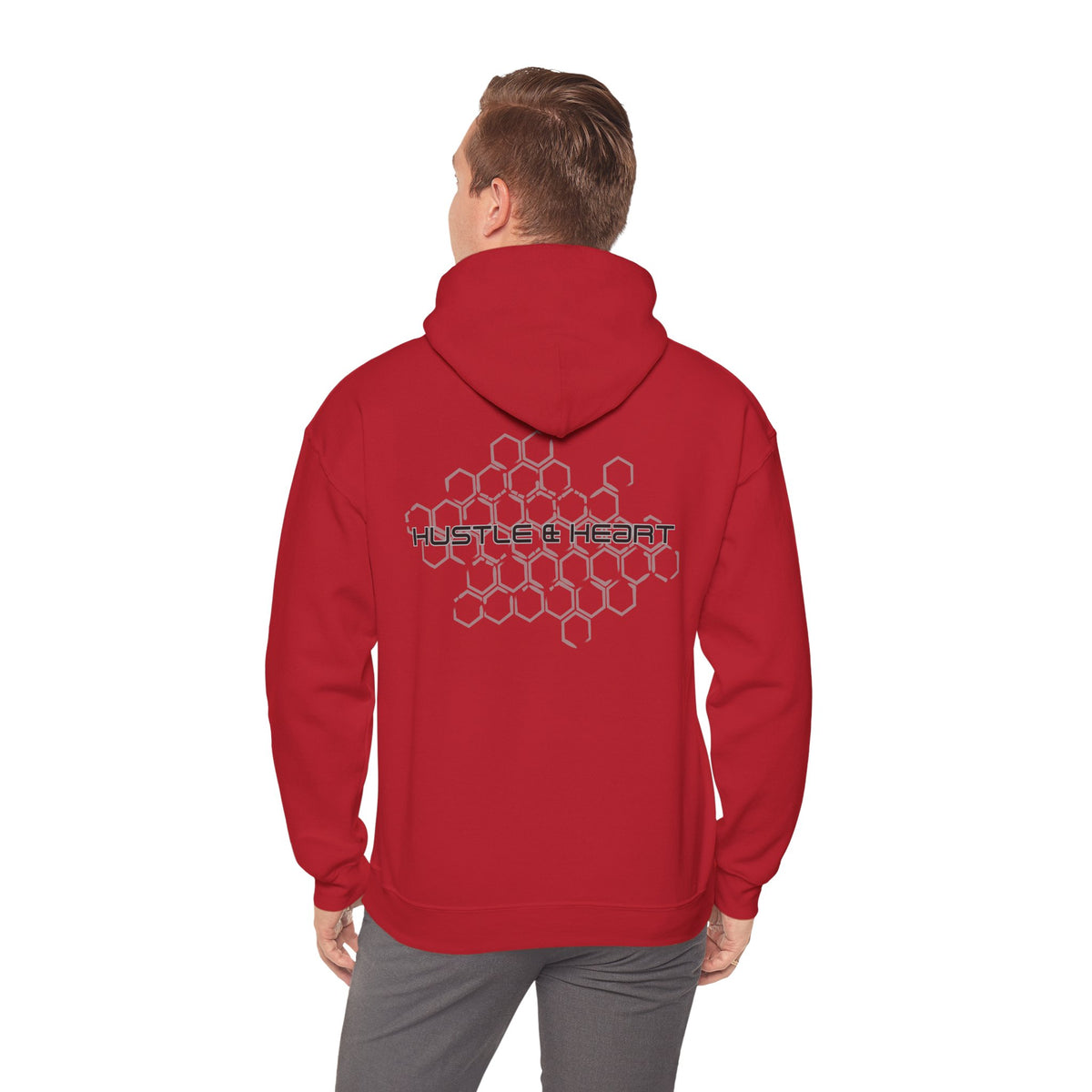 Hoodie — Hustle & Heart Honeycomb Graphic Hooded Sweatshirt