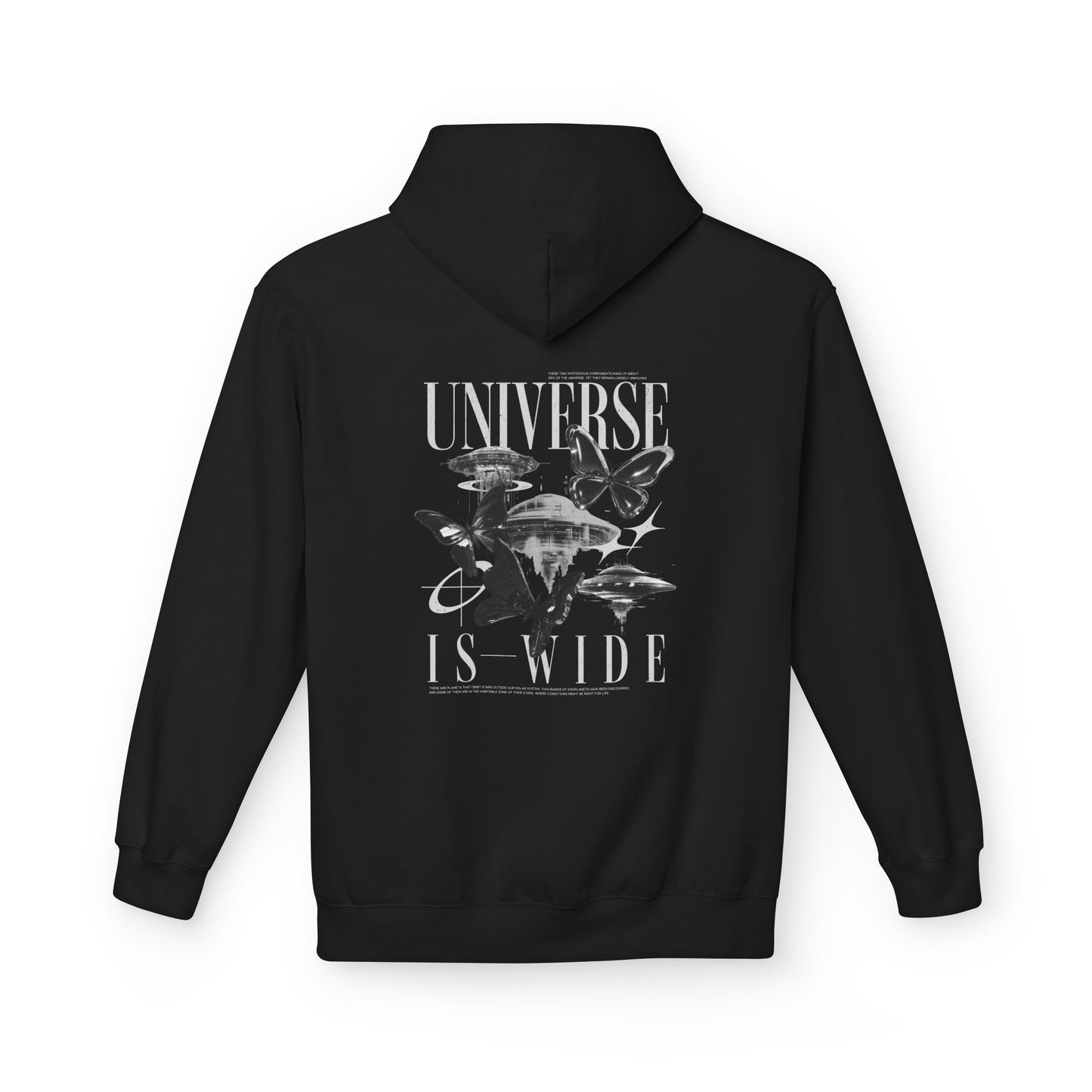 Universe Is Wide Graphic Hoodie — Space Exploration