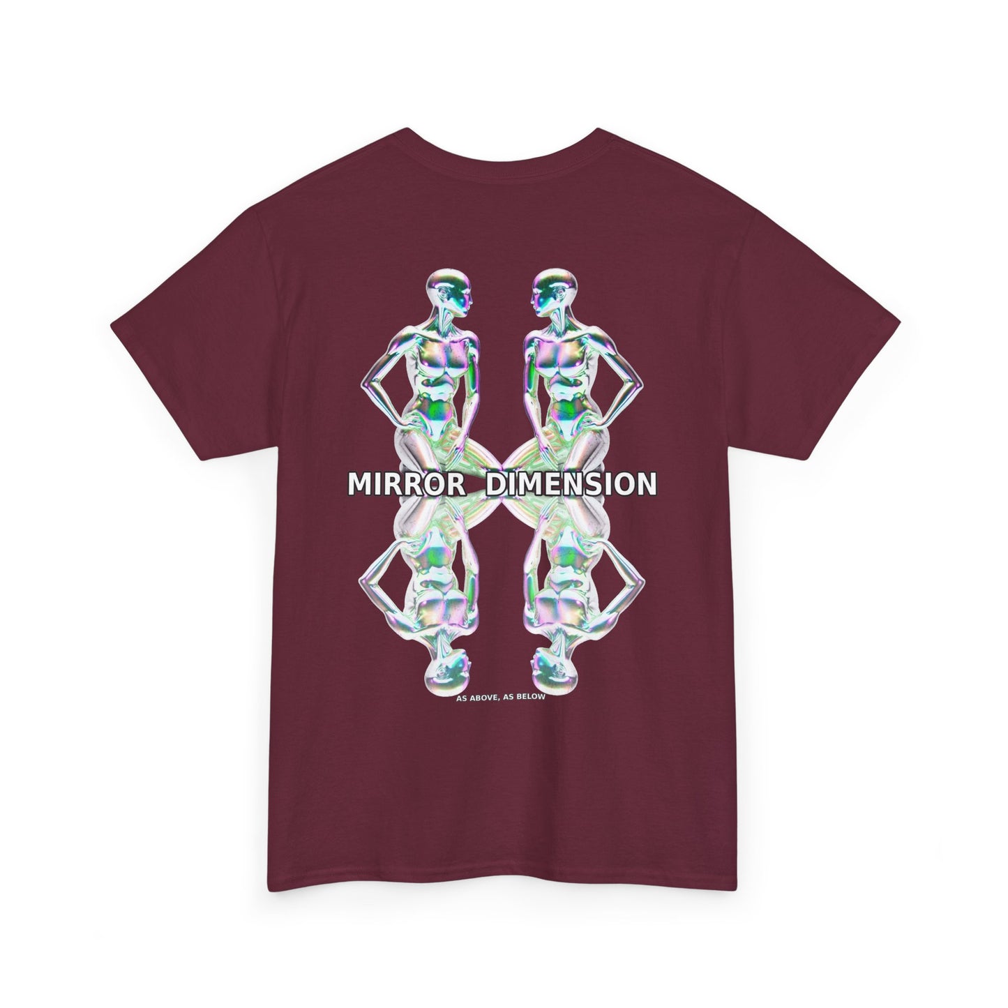 Mirror Dimension T-Shirt — Symmetrical Sci-Fi Alien Graphic Tee
