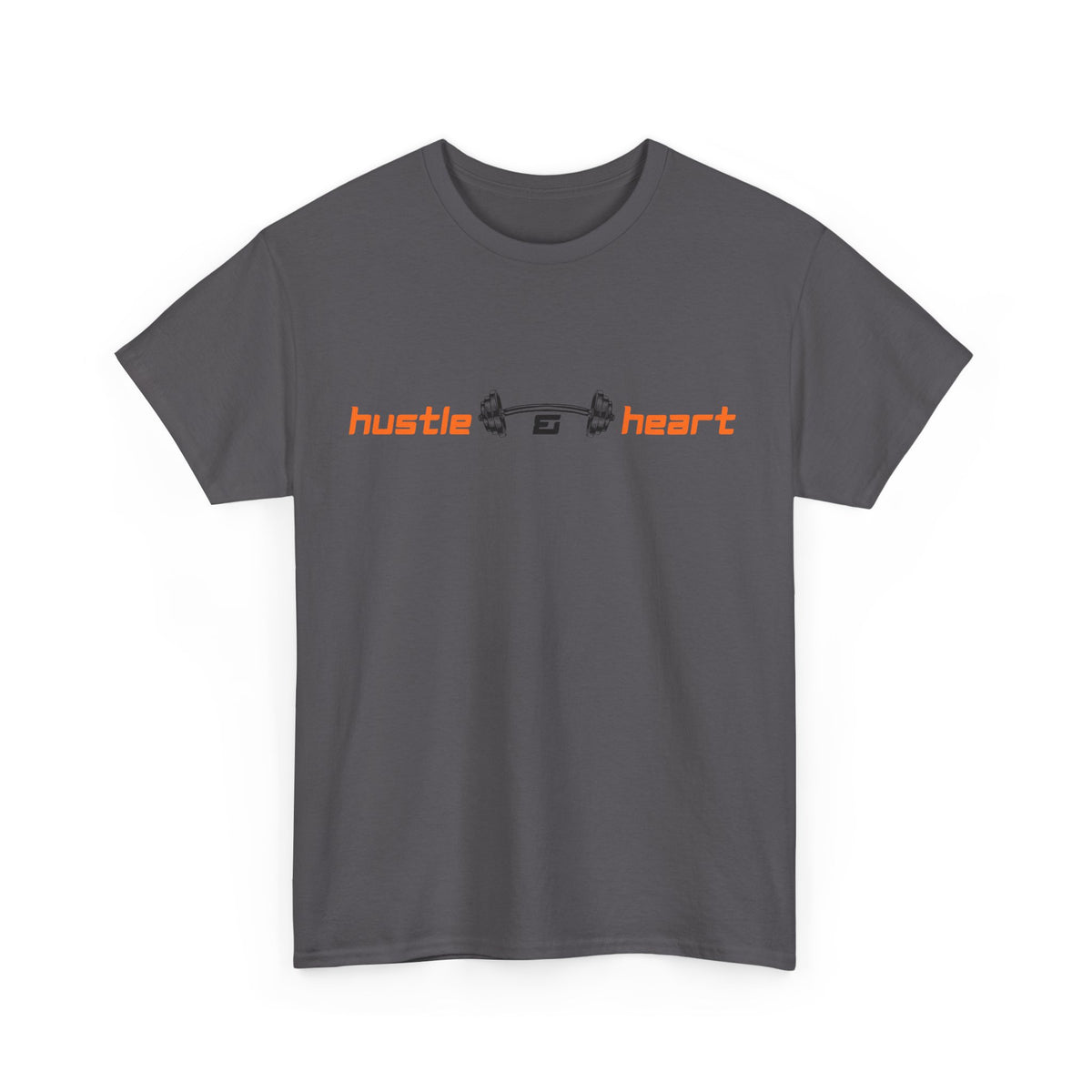 Hustle Heart Graphic Tee — Minimal Motivational T-Shirt