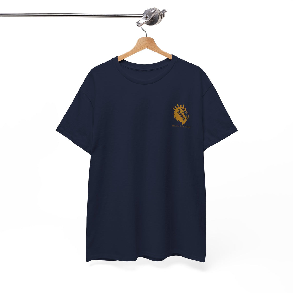 T-Shirt — Minimal Golden Deer Chest Logo Tee
