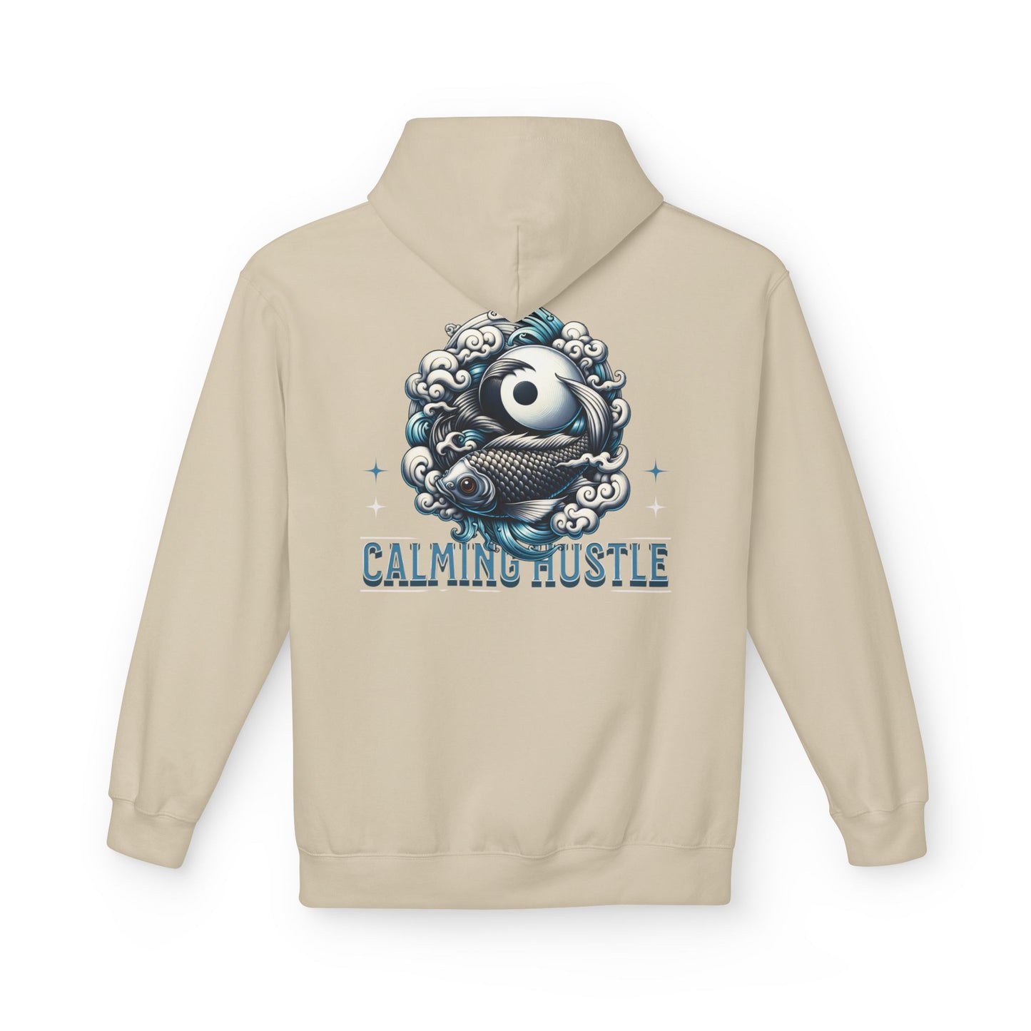 Calming Hustle Hoodie — Yin Yang Koi Graphic Sweatshirt