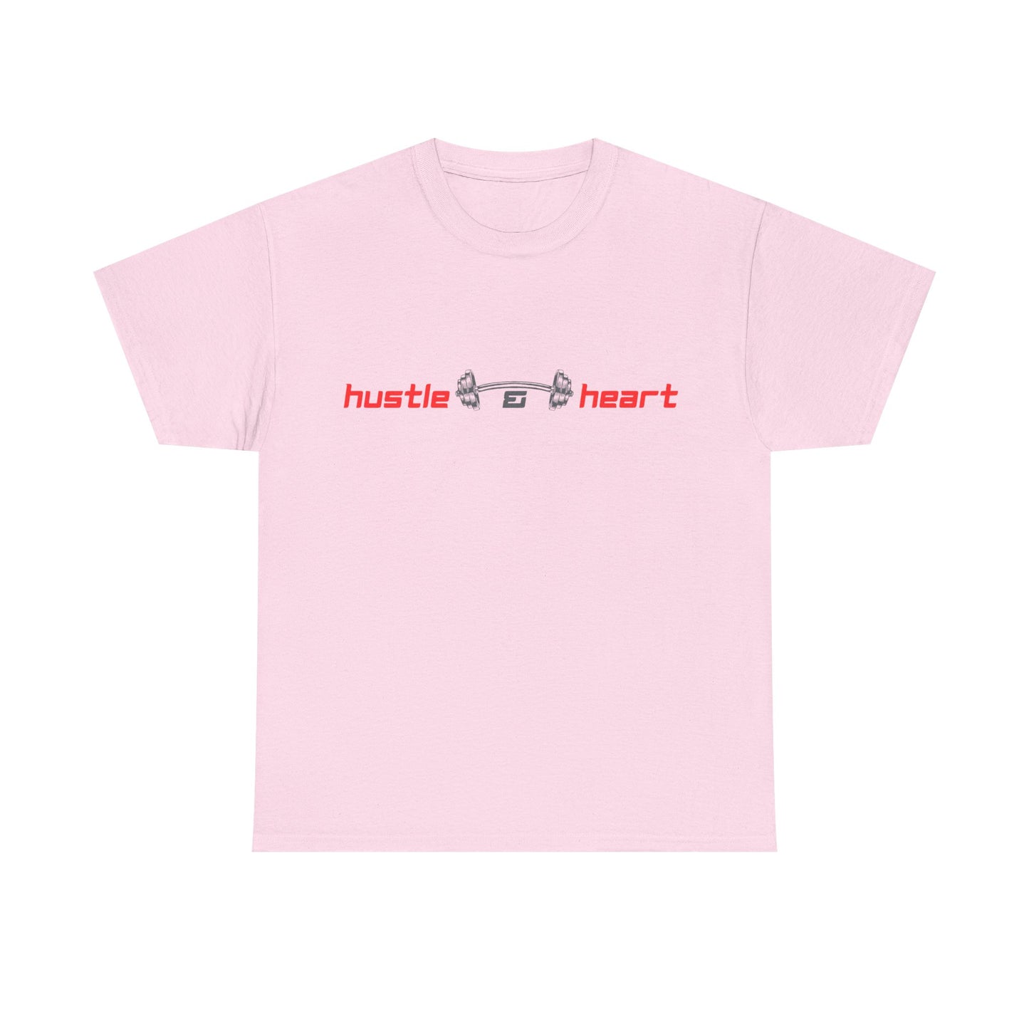 Hustle & Heart Graphic Tee — Minimal Fitness Motivational Shirt