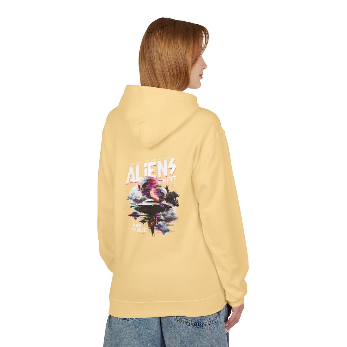 Aliens Exist Graphic Hoodie — Sci-Fi Alien Streetwear
