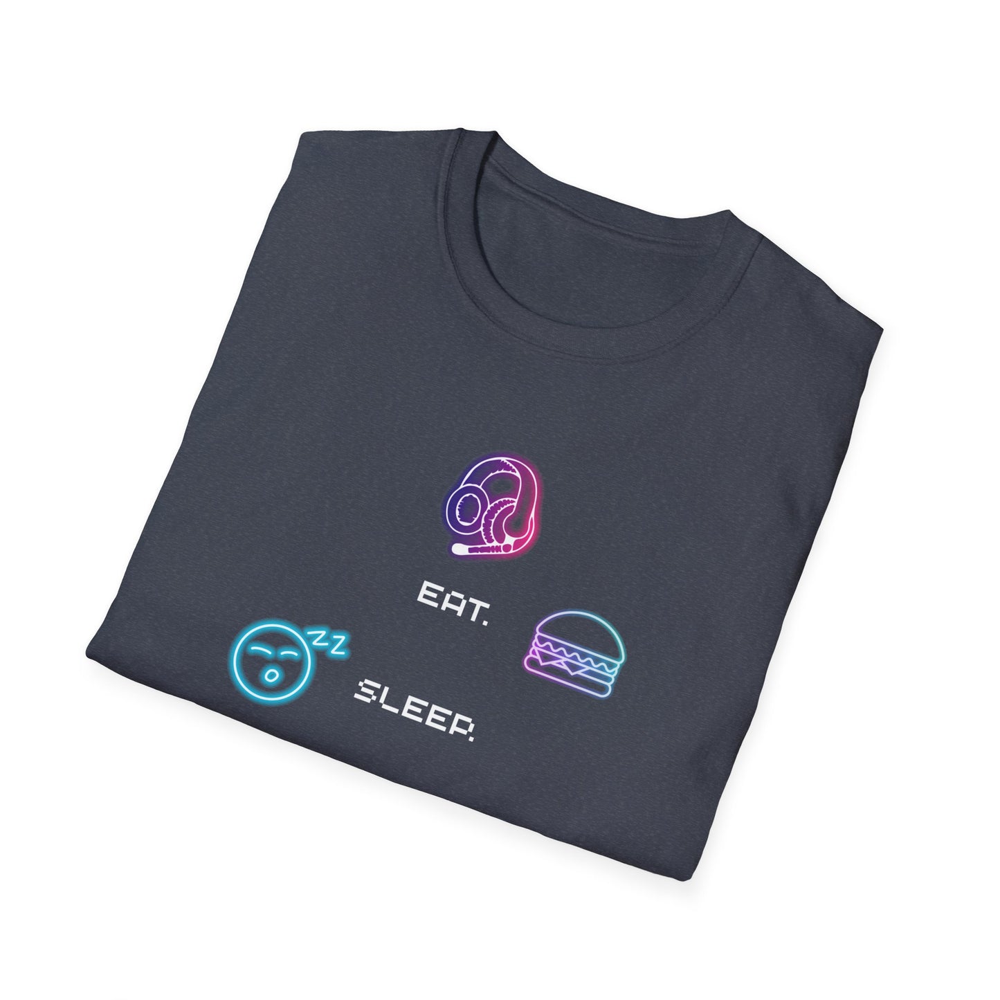Pastel Gaming Icons T-Shirt — Cute Vaporwave Controller & Skull Tee