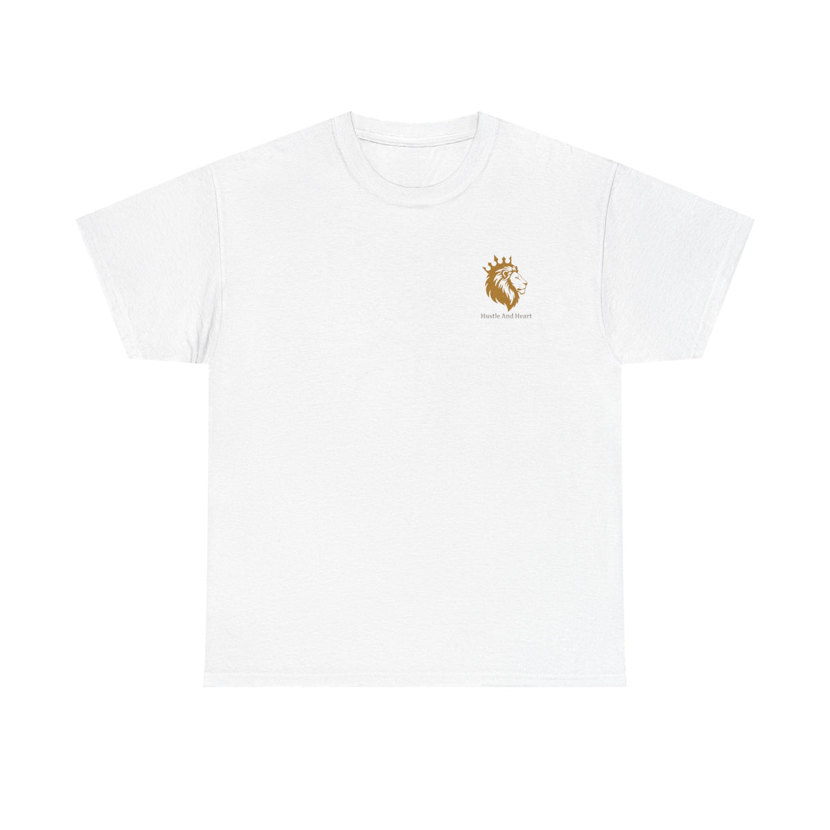 T-Shirt — Minimal Golden Deer Chest Logo Tee