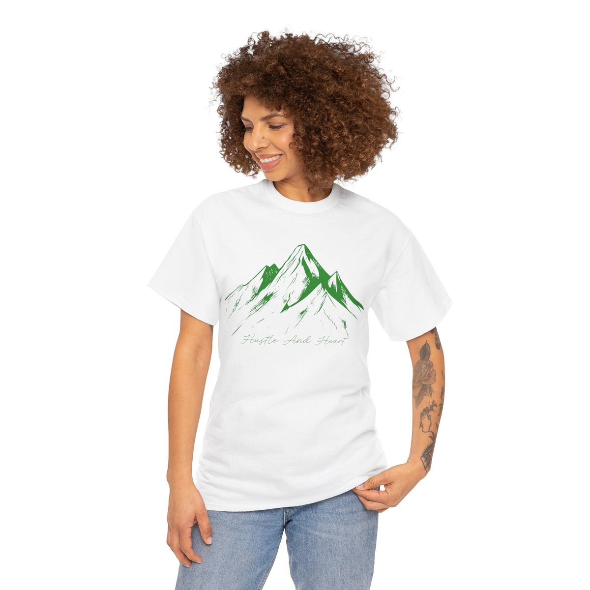 Mountain Sketch Tee — "Explore. Rest. Repeat." Graphic T-Shirt
