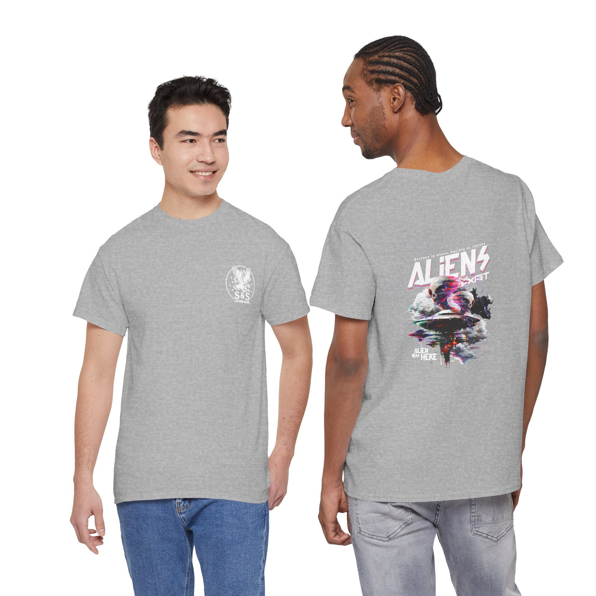 Aliens Exist T-Shirt — Sci-Fi Alien Graphic Streetwear Tee