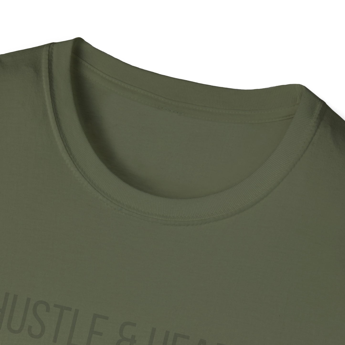 Hustle & Heart Geometric Tee — Motivational Graphic T-Shirt