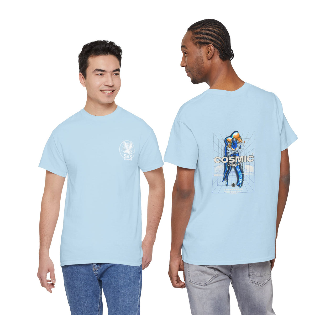 Cosmic Catalyst T-Shirt — Futuristic Sci-Fi Graphic Tee