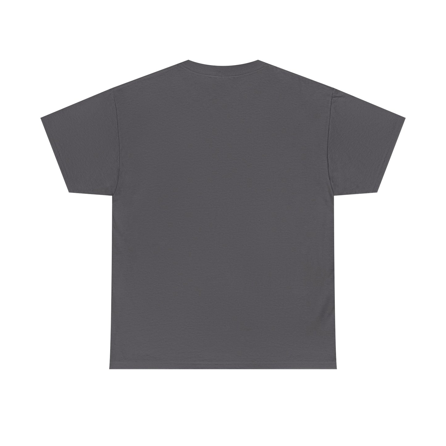 White Badge Tee — Minimalist Smiley Shield Chest Logo T‑Shirt