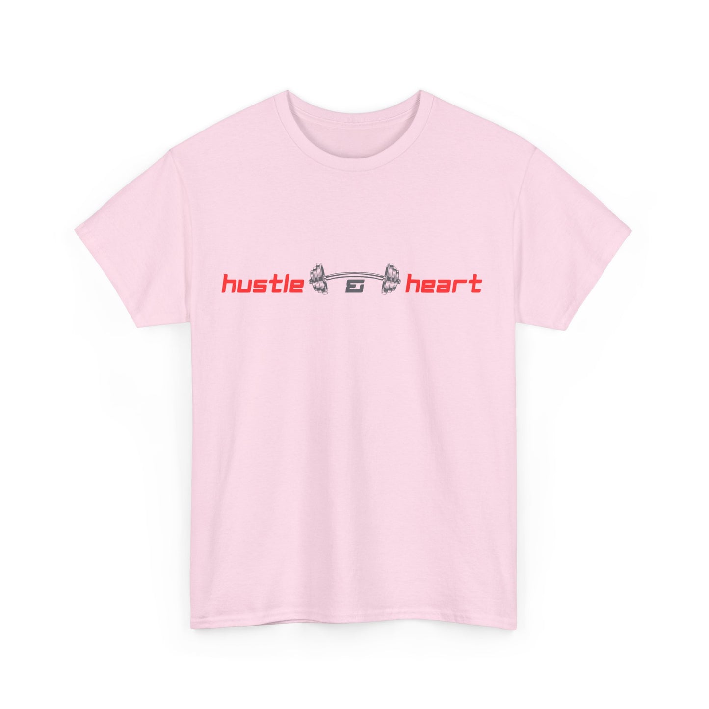 Hustle & Heart Graphic Tee — Minimal Fitness Motivational Shirt