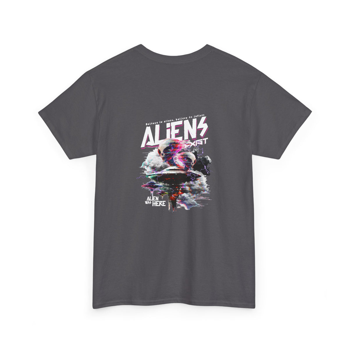 Aliens Exist T-Shirt — Sci-Fi Alien Graphic Streetwear Tee