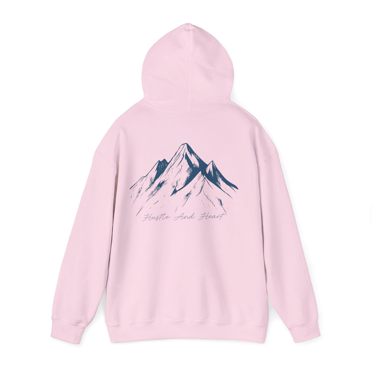 Mountain Sketch Hoodie — "My Home, Wild Heart" Minimal Nature Pullover