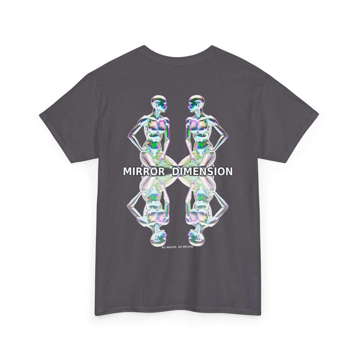 Mirror Dimension T-Shirt — Symmetrical Sci-Fi Alien Graphic Tee