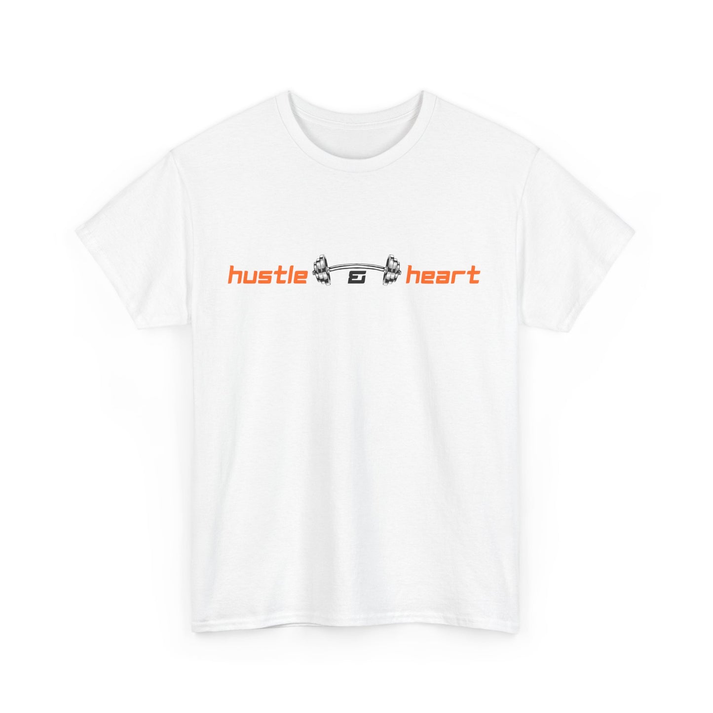 Hustle Heart Graphic Tee — Minimal Motivational T-Shirt