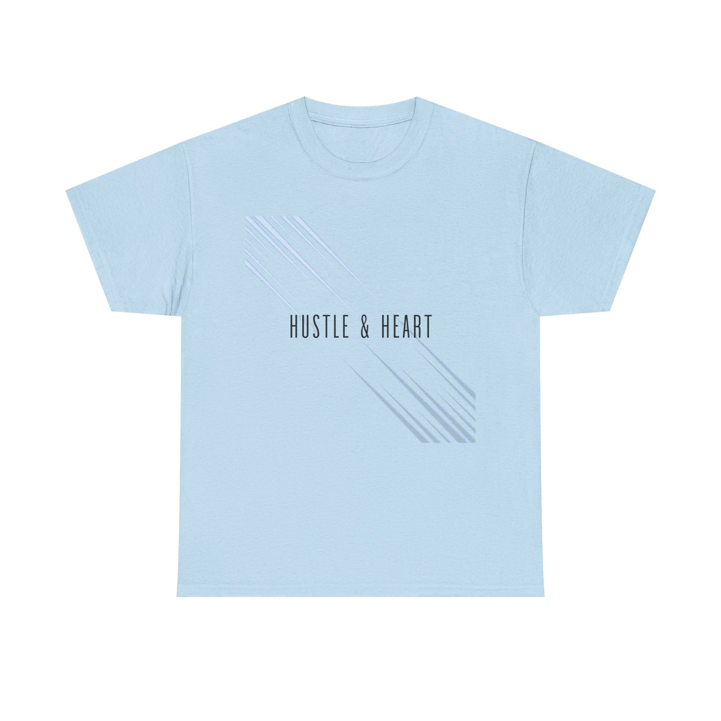 Hustle & Heart Tee — Minimal Motivational Graphic Tee